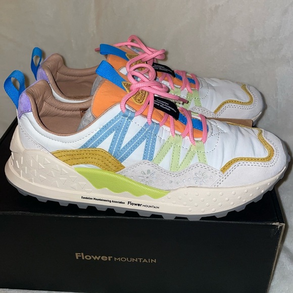 NWT Flower Mountain Washi Sneakers in Beige/White/Multi - Picture 11 of 16